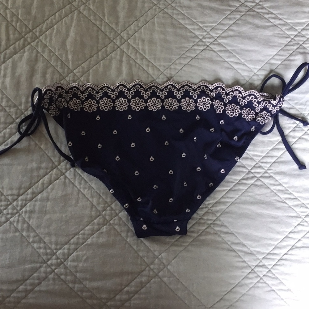 Scalloped Boho Bikini String Bottom - image 3